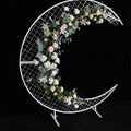 Crescent Mesh Wedding Iron Arch Decoration Ornaments