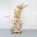 New Artificial flower decoration horn arch floral set excluding shelves