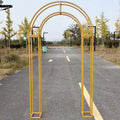 Gilded truss arch wedding iron decoration