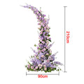 Rose Purple Flower Arch Corner Wedding Party Background Decoration