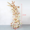 New Artificial flower decoration horn arch floral set excluding shelves