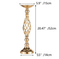 Gold Iron Cross Vase Dining Table Candlestick Decoration