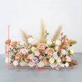 New Artificial flower decoration horn arch floral set excluding shelves