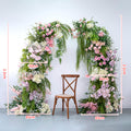 Wedding Green Strip Party Background Flower Arch Decoration