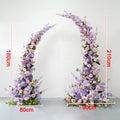 Rose Purple Flower Arch Corner Wedding Party Background Decoration