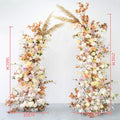 New Artificial flower decoration horn arch floral set excluding shelves