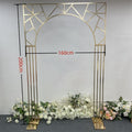 Gold-plated irregular multi bar iron wedding scene decoration